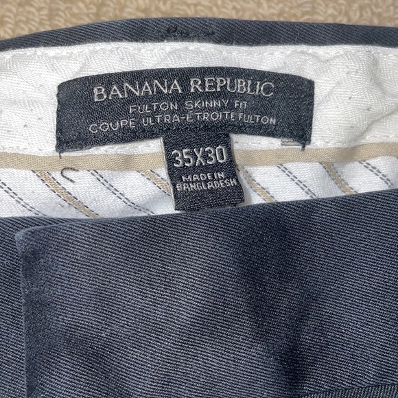 Banana Republic Fulton Skinny Chnino - Black 35Wx30L - Picture 4 of 4